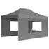  Cort de petrecere pliabil cu pereți antracit, 4,5x3 m, aluminiu