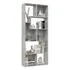  Bibliotecă, gri beton, 67x24x161 cm, lemn prelucrat