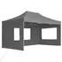  Cort de petrecere pliabil cu pereți antracit, 4,5x3 m, aluminiu
