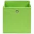  Cutii de depozitare, 4 buc., verde, 32x32x32 cm, textil
