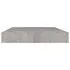  Raft de perete suspendat, gri beton, 40x23x3,8 cm, MDF