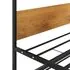  Cadru pat extensibil, negru, 90x200 cm, metal