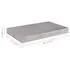  Raft de perete suspendat, gri beton, 40x23x3,8 cm, MDF