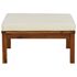  Set mobilier grădină perne alb crem, 3 piese, lemn masiv acacia