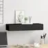  Dulap de perete cu sertar, negru, 60x23,5x10 cm, MDF