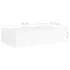  Raft de perete cu sertar, alb, 40x23,5x10 cm, MDF