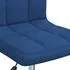  Scaun de birou pivotant, albastru, material textil