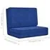  Scaun de podea pliabil, albastru, material textil