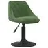  Scaune de bucătărie pivotante, 2 buc., verde închis, catifea