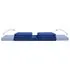  Scaun de podea pliabil, albastru, material textil