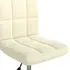  Scaun de birou pivotant, crem, catifea