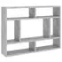 Rafturi de perete, gri beton, 75x16x55 cm, lemn prelucrat