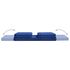  Scaun de podea pliabil, albastru, material textil