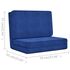  Scaun de podea pliabil, albastru, material textil