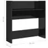  Pantofare de perete, 2 buc., negru extralucios, 60x18x60 cm PAL