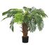  Plantă artificială palmier cycas cu ghiveci, verde, 90 cm