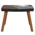  Scaun de relaxare cu taburet, material textil, petice