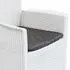  Set mobilier de exterior, 9 piese, alb, plastic, aspect ratan
