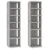  Pantofare, 2 buc., gri beton, 27,5x27x102 cm