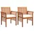  Set mobilier de exterior cu perne 3 piese, lemn masiv de acacia