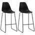  Set mobilier de bar, 3 piese, negru, plastic