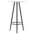 Set mobilier de bar, 3 piese, negru, plastic