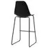  Set mobilier de bar, 3 piese, negru, plastic