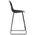  Set mobilier de bar, 3 piese, negru, plastic