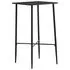  Set mobilier de bar, 3 piese, negru, plastic