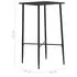  Set mobilier de bar, 3 piese, negru, plastic