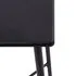  Set mobilier de bar, 3 piese, negru, plastic