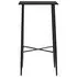  Set mobilier de bar, 3 piese, negru, plastic