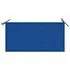  Bancă grădină, pernă albastru regal, 112 cm, lemn masiv tec