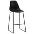  Set mobilier de bar, 3 piese, negru, plastic
