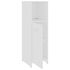 Set mobilier de baie, 4 piese, alb, lemn prelucrat