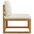  Set mobilier de grădină, 8 piese, perne crem, lemn masiv acacia