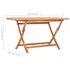  Set mobilier de exterior pliabil, 9 piese, lemn masiv de tec
