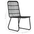  Set mobilier de exterior, 3 piese, poliratan și sticlă