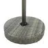  Set mobilier bar de grădină, cu perne, 3 piese, gri, poliratan
