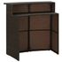  Set mobilier bar de grădină cu perne, 3 piese, maro