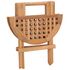  Set mobilier exterior pliabil cu perne 3 piese lemn masiv tec