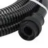  Furtun de aspirație cu racorduri din PVC, negru 1" 4 m, PVC