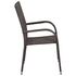  Set mobilier de grădină, 3 piese, maro
