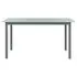  Set mobilier de grădină, 7 piese, argintiu și negru, aluminiu