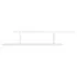  Raft TV cu montaj pe perete, alb, 125x18x23 cm, lemn prelucrat