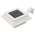 Lămpi solare de exterior cu LED, 6 buc, alb, 12 cm, pătrat