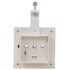  Lămpi solare de exterior cu LED, 6 buc, alb, 12 cm, pătrat