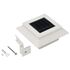  Lămpi solare de exterior cu LED, 6 buc, alb, 12 cm, pătrat