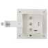  Lămpi solare de exterior cu LED, 6 buc, alb, 12 cm, pătrat