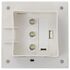  Lămpi solare de exterior cu LED, 6 buc, alb, 12 cm, pătrat